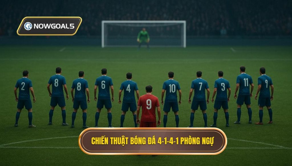 Chiến thuật bóng đá 4-1-4-1 phòng ngự
